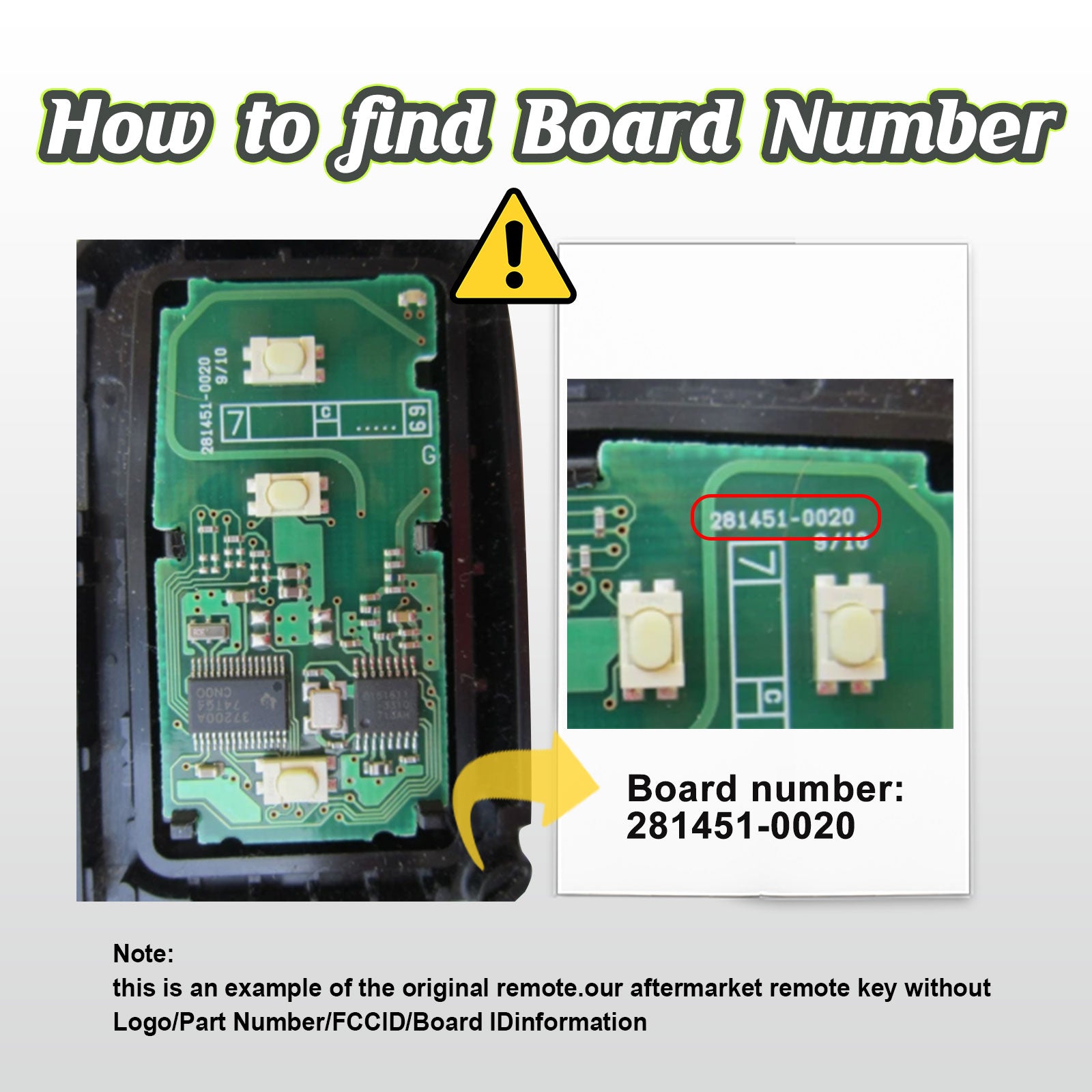 Keyless Entry Smart Prox DIY Voice Set-Up Remote Key Fob Replacement for 2013 2014 2015 2016 2017 RAV4/Camry/Corolla/Tacoma/Tundra HYQ14FBA 0020 Board