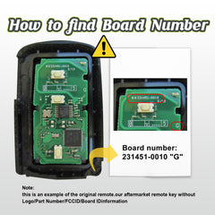 Smart Car Key Voice Paring Installer Replacement for 2020 2021 2022 2023 Toyota Tundra Tacoma 4Runner Sequqia HYQ14FBB 0010 Board