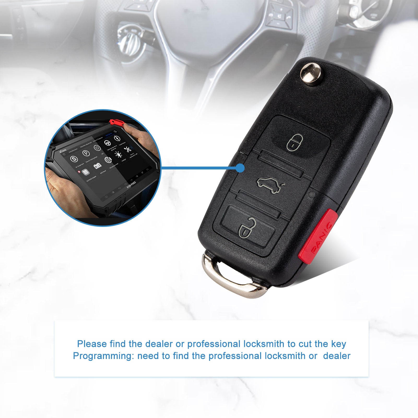 Keyless Entry Remote Replacement for 2002-2006 Beetle 2003-2005 Golf 2002-2005 Passat 2002-2004 Jetta 315MHZ NBG735868T  KR-V4SA