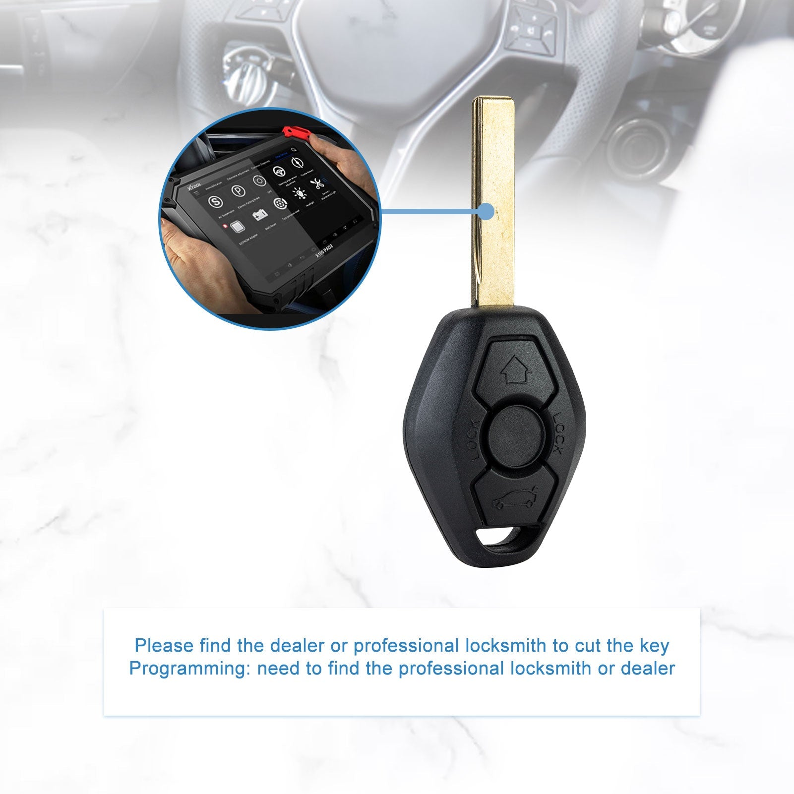 Key Fob Remote Keyless Entry Control Replacement for 2001-2004 325i/ 325xi 1999-2003 540i 2001-2005 530i 315 MHz LX8 FZV / LX8FZV  KR-B3SA-05