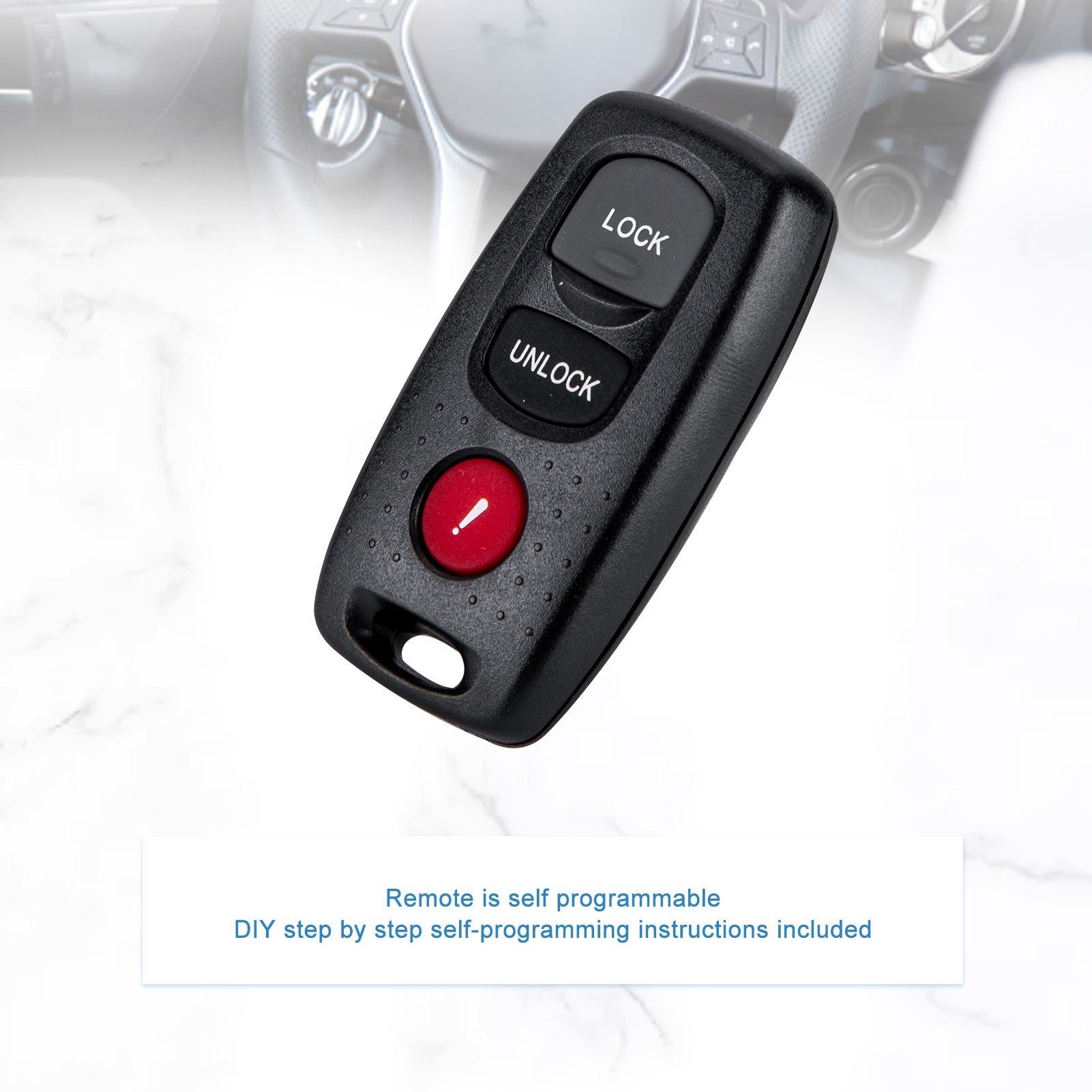Car Key Remote Control Transmitter Replacement for 2004-2006 - Mazda 3 2003-2005 - Mazda 6 315 MHz KPU41846  KR-M3RC-05