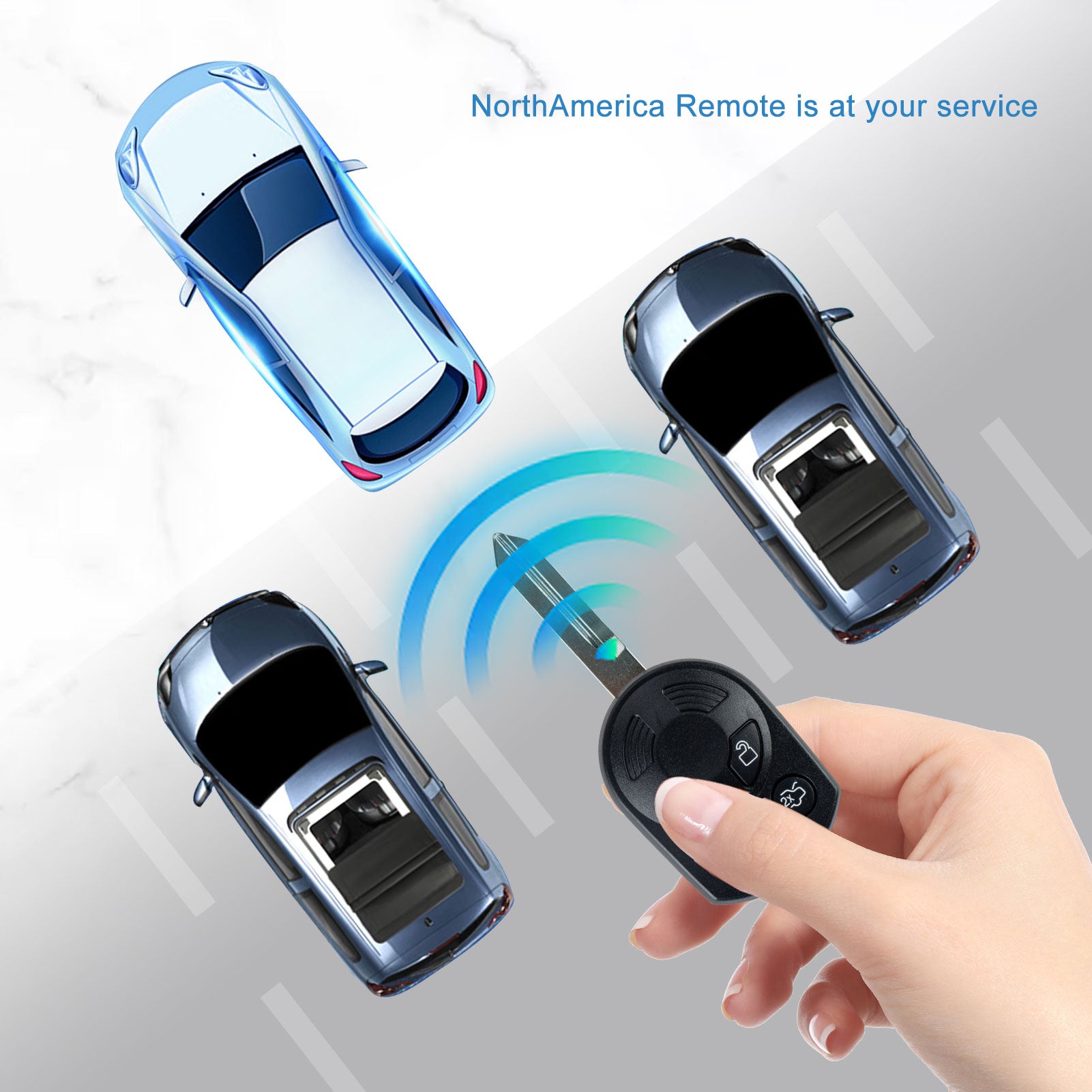 2-Pack 5-Button Key Fob Remote For 2011-2017 Ford Taurus – 315MHz, Uncut Blade