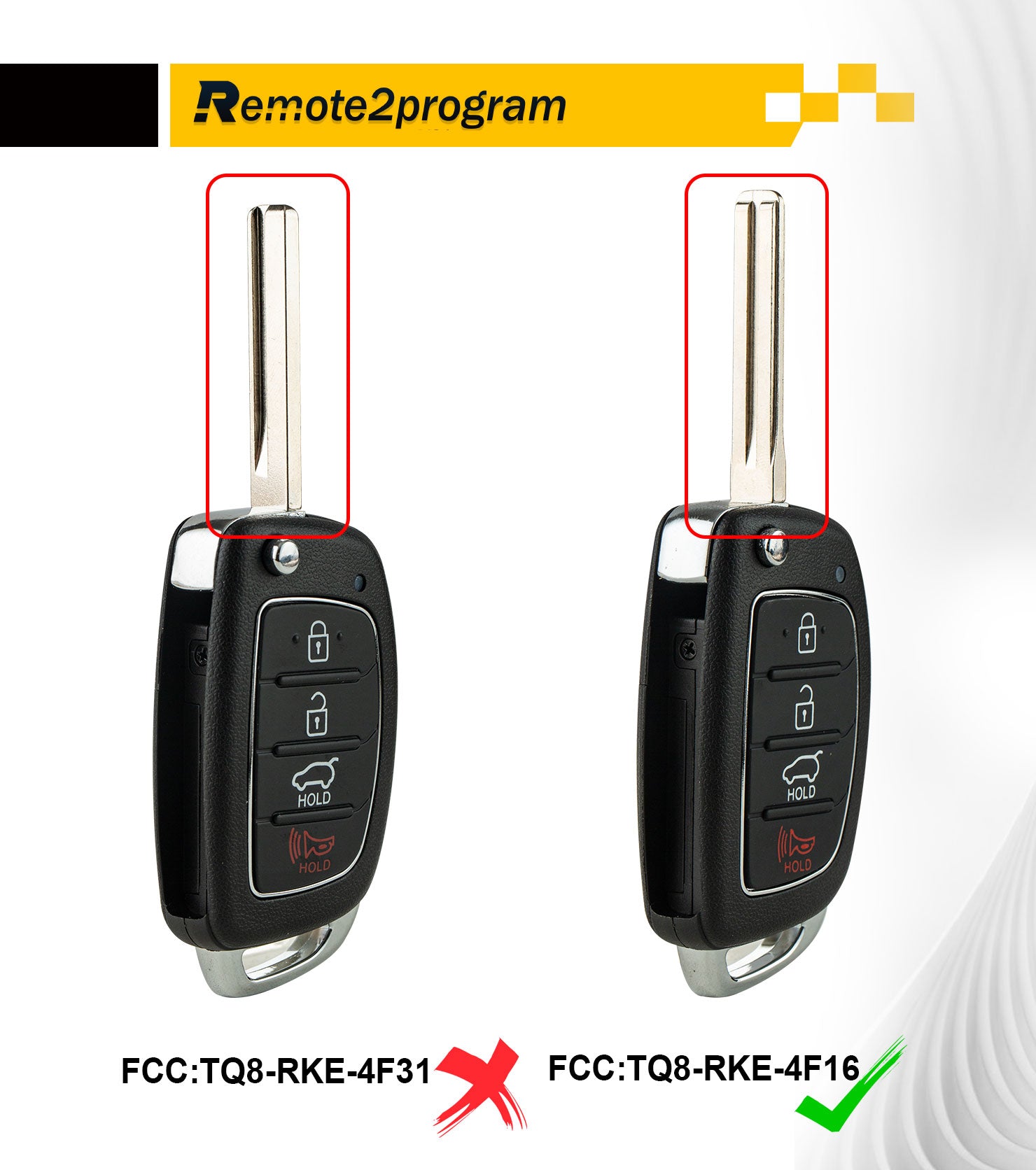 Key Programmer Kit and Self Programmable Car Key Fob TQ8-RKE-4F16 Replacement for 2015-2017 Hyundai Sonata 433MHZ
