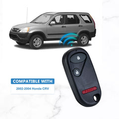 Keyless Entry Remote Control with Uncut High Security Car Key Fob Repalcement for 2002 2003 2004 Honda CR-V OUCG8D-344H-A  KR-H3RA