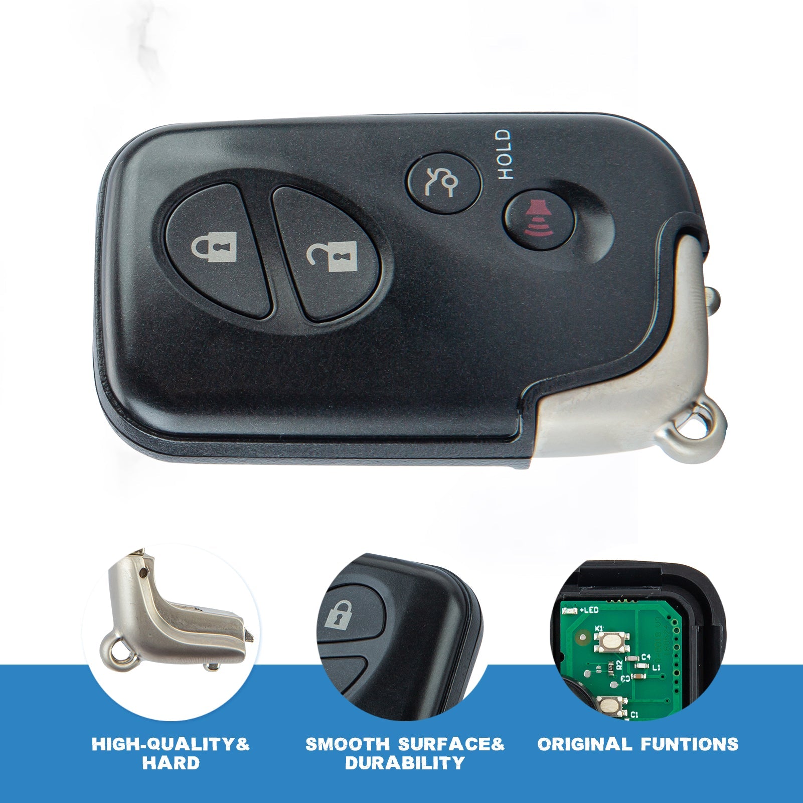 Smart Car Key Fob Replacement for Lexus ES GS is LS with FCC ID: HYQ14AAB (271451-0140)