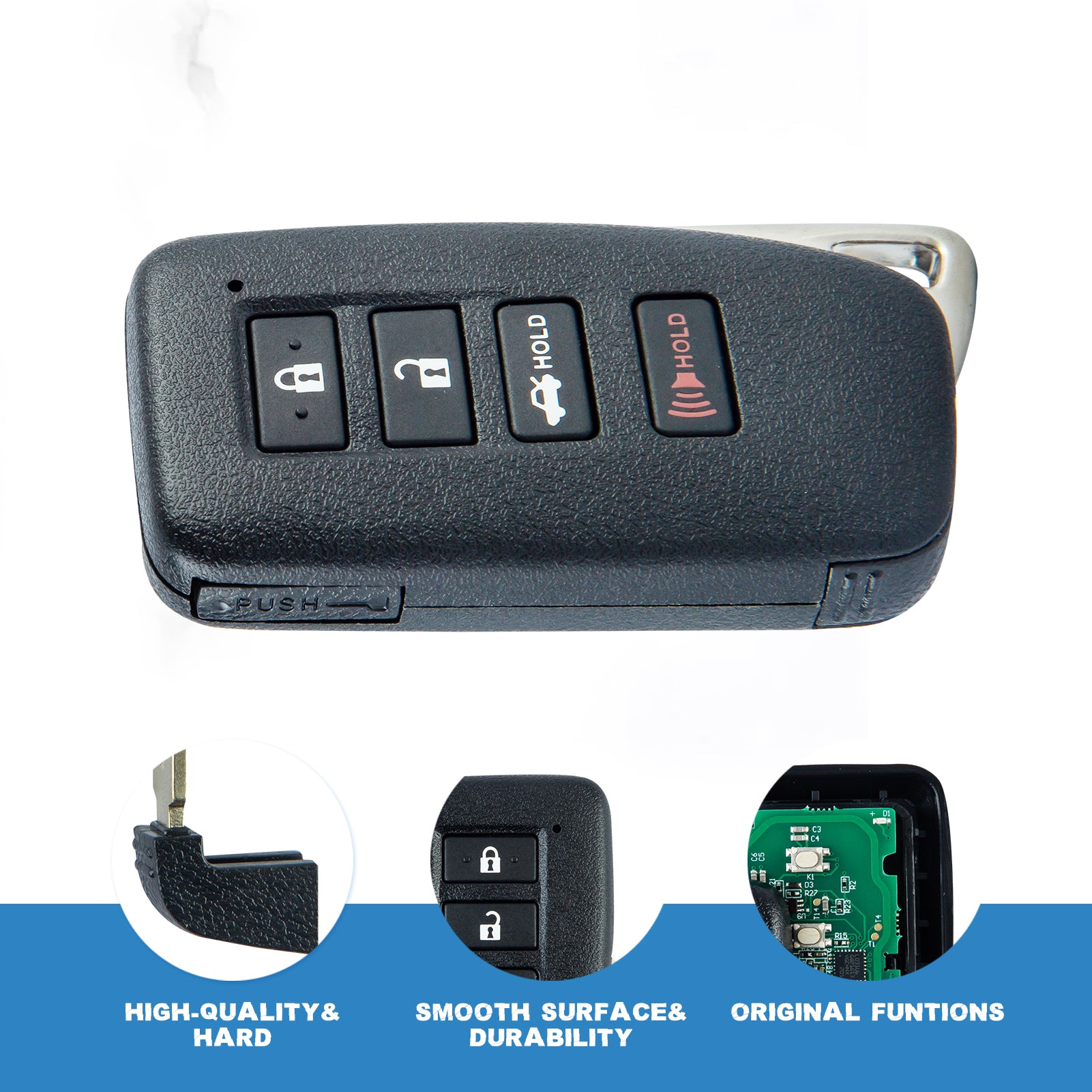 Keyless Entry Remote for 2013-2018 ES350 GS350 4 BTN Smart Key fob with FCC ID: HYQ14FBA 281451-0020