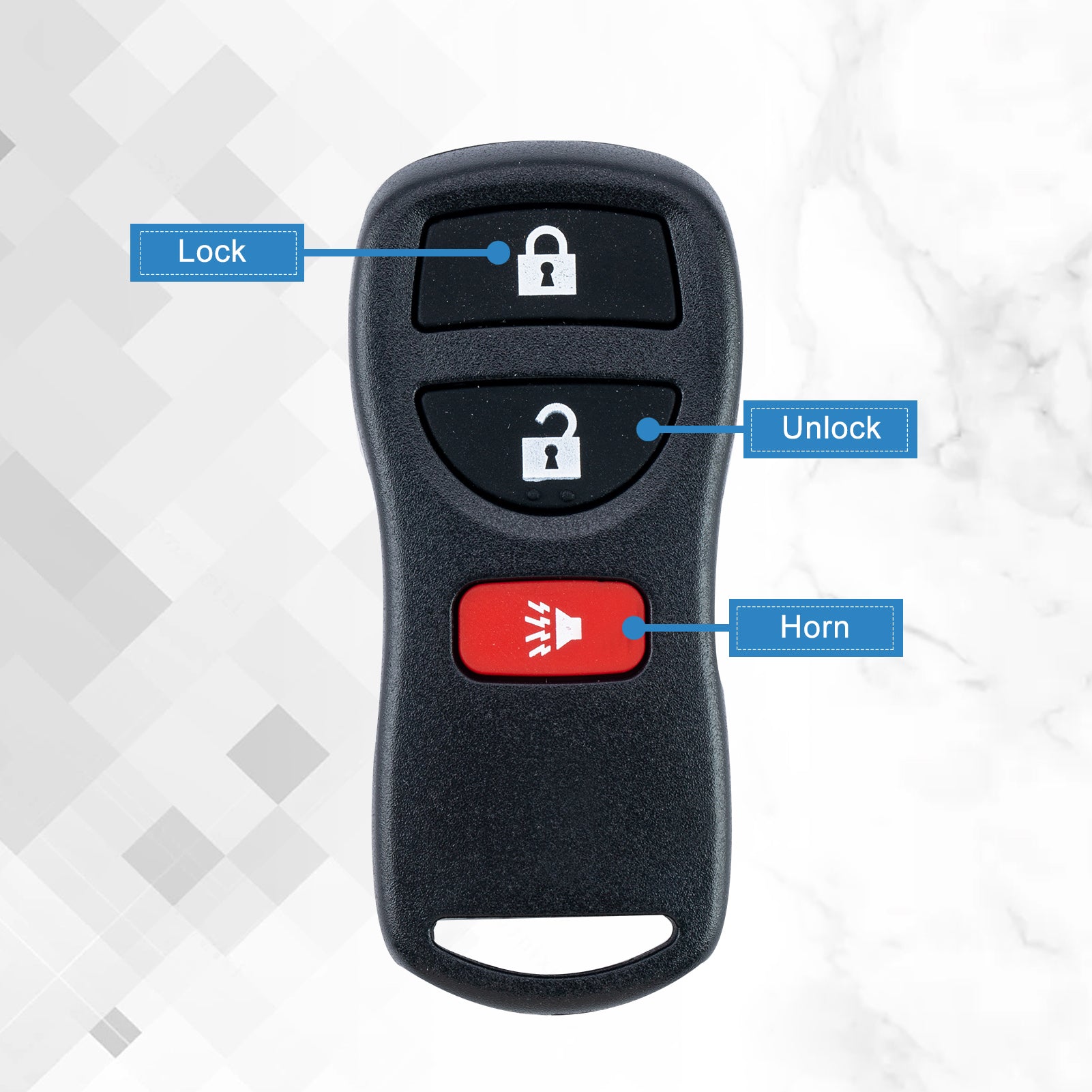 Replacement for Select Armada Murano Pathfinder Quest Titan keyless Entry Remote 3 Button KBRASTU15
