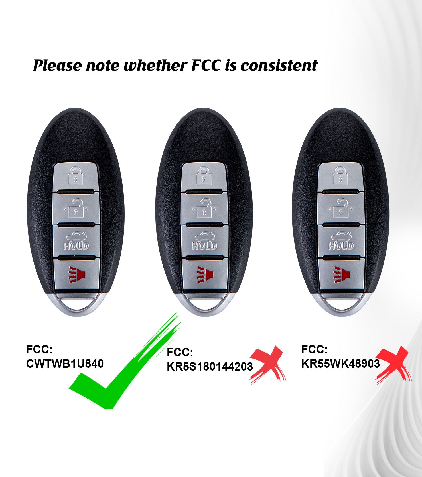Smart Car Key Self Programmable Keyless Entry Remote Replacement for 2013-2018 Nissan Sentra /2012-2019 VNissan ERAS with FCC: CWTWB1U840