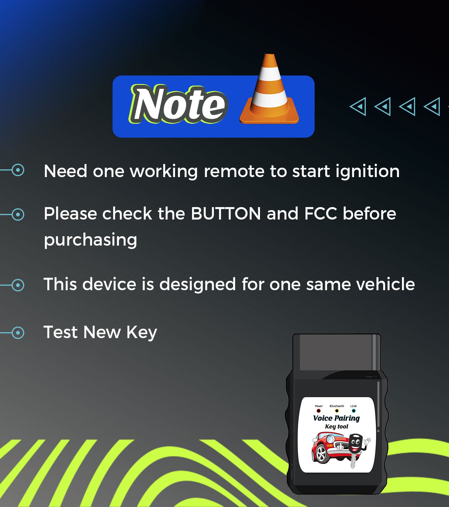Smart Key Fob Voice DIY Set-Up Kit Replacement for 2007-2014 Toyota Highlander 2008-2012 Toyota Rav4 HYQ14AAB 0140 Board