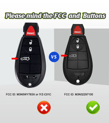 Car Key Fob Voice DIY Kit Replacement for 2013 2014 2015 2016 Dodge Dart Fobik Keyless Entry Remote Control M3N32297100