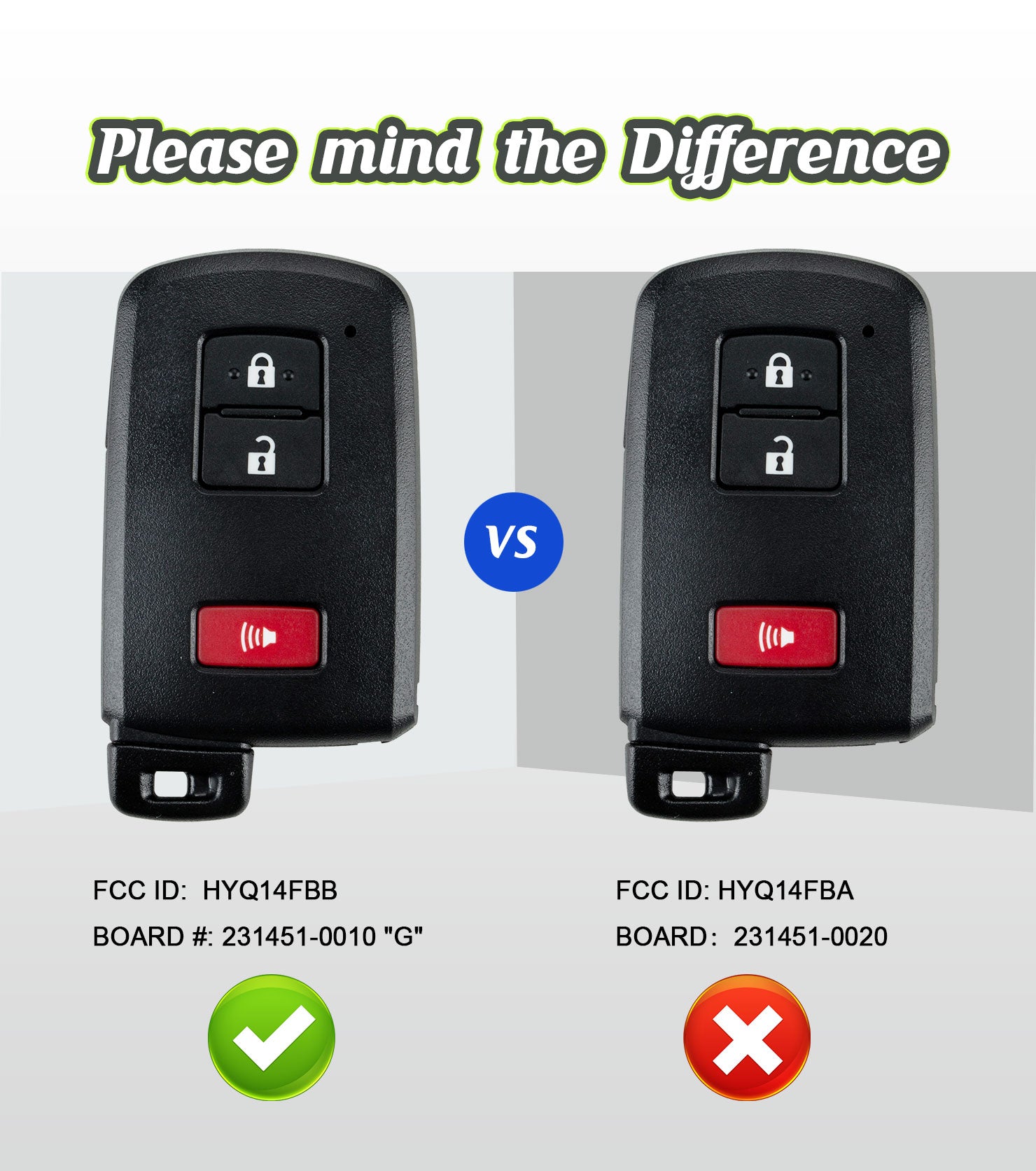 Smart Car Key Voice Paring Installer Replacement for 2020 2021 2022 2023 Toyota Tundra Tacoma 4Runner Sequqia HYQ14FBB 0010 Board